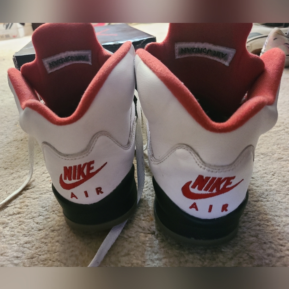 Red , White & Black Air Jordans Retro GS
